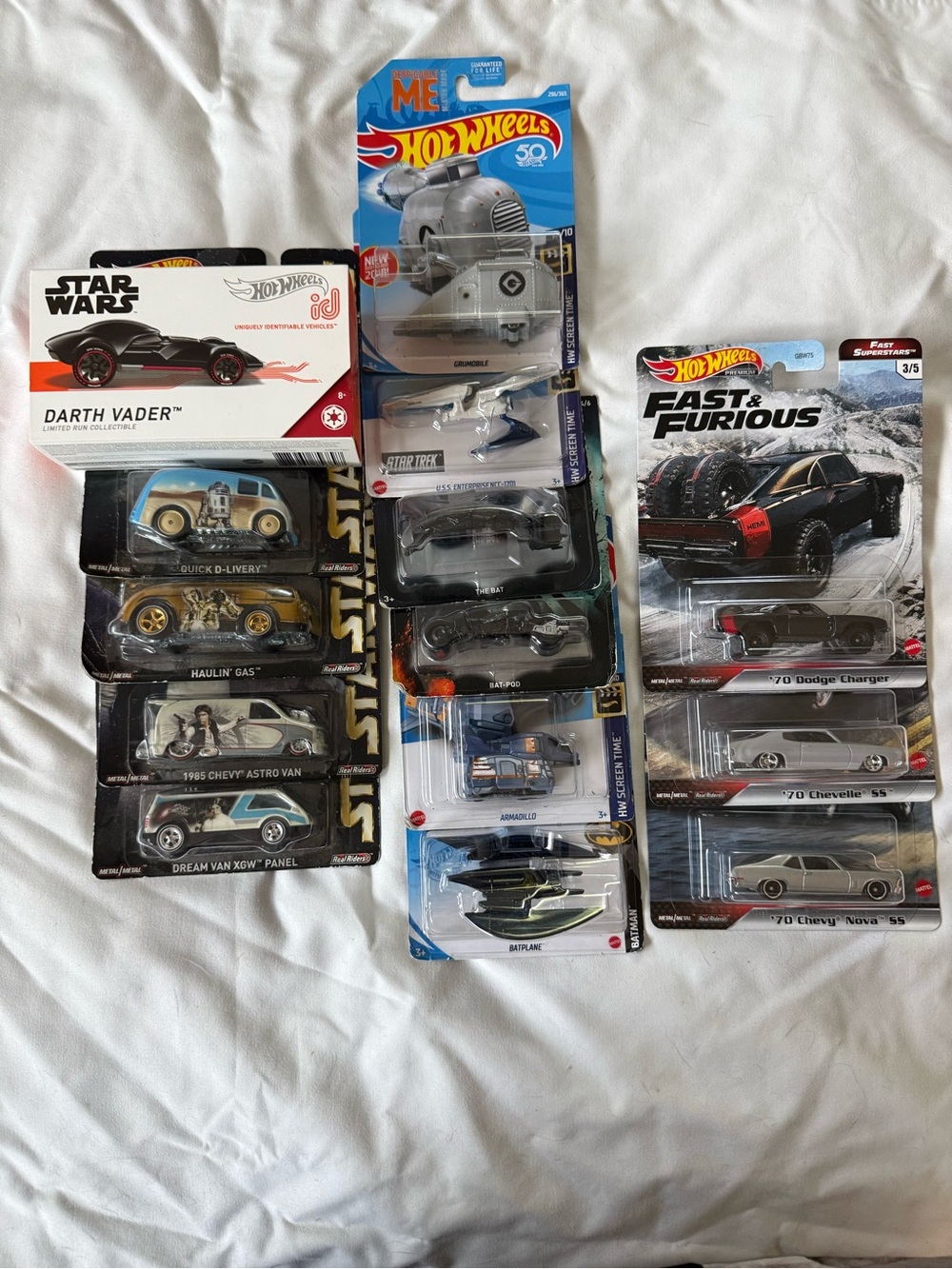 Assorted Die-Cast Cars - Mixed Colors